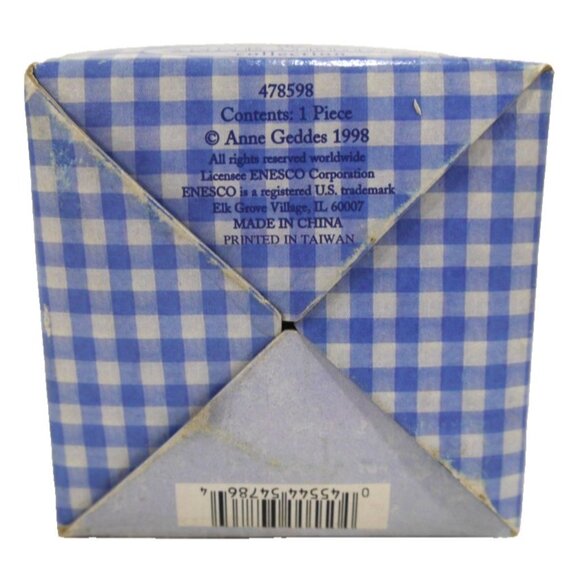 Vintage ANNE GEDDES by Enesco 3" tall ceramic figuring little boy 1998, NEW - Picture 3 of 3